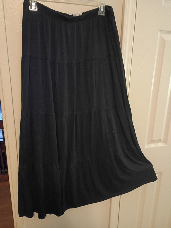 St. John's Bay Dresses & Skirts - Black Tiered Maxi Skirt